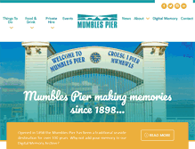 Tablet Screenshot of mumbles-pier.co.uk